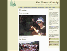 Tablet Screenshot of havensfamily.com